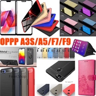 HOT 3D Full Tempered Glass Flip cover case for OPPO AX5 A3S A5 F9 F7 F5 A73 R15 R11S  Find X