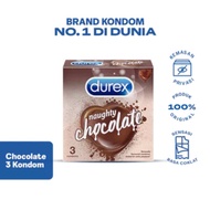 Kondom Durex Naughty Chocolate Isi 3 Sachet - Condom Rasa Cokelat