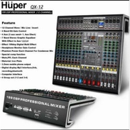 Mixer Audio12Ch Huper Qx12 Original Huper Qx12 Qx12 Bluetooth