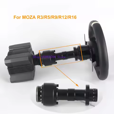 Simulation Racing Game Steering Wheel Aluminum Alloy Anodized Process Quick Release / Extension Pole