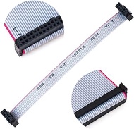 Keszoox 2.54mm IDC Flat Ribbon Cable with FC 6/8/10/14/16/20/26/30/34/40P Dual Row IDC IDE Connector