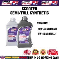 UMA RACING SCOOTER ENGINE OIL 4T SEMI / FULLY SYNTHETIC HP2000 HP3000 10W40 5W40 MINYAK HITAM SKUTER LUBRICANTS