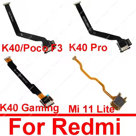 SIM Card Tray Reader Flex Cable For Xiaomi Mi 11 12 Lite POCO F3Card Holder Socket Flex Cable For Re