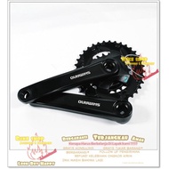 Crank SHIMANO M315 Double 170MM 36-22T GIR Sepeda Mtb Jadul Dll