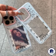 Cute Fashion Photo Frame Transparent Compatible Case For iPhone 15 Pro Max 14 13 12 11 7 8 Plus XR X