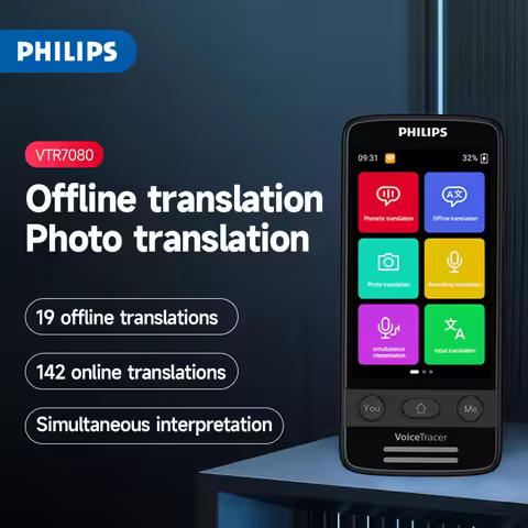 PHILIPS 100% Origial VTR7080 Multilingual Translator 4G WIFI Multi 142 Languages Offline