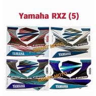 Yamaha RXZ RXZ135 (5) 6 Speed Body Stripe Body Sticker Red/Green/Black/Grey