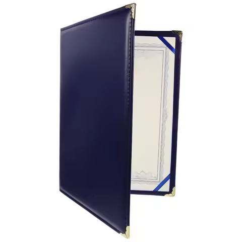 Blue A4 Certificate Cover Document Protection File Folders Certificate Holders Paper Diploma Holder 