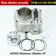 CERAMIC CYLINDER BLOCK BLOK  63MM  LC135 fz150 CASTING Y15ZR Y15Z Y15