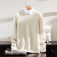 High-End Light Luxury~Cashmere Sweater Men's Half Turtleneck Zipper Pullover Knitted Sweater Cashmer