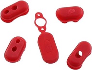 E-outstanding 1Set 5IN1 Silicone Charge Port Cover Red Waterproof Anti Dust Rubber Plug Charging Interface for Xiaomi Mijia M365 Electric Scooter