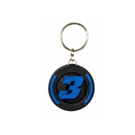 F1-3-3D wheel symbol keychain