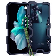 ฝาหลังกันกระแทกกันชนอลูมิเนียมโลหะที่มีประสิทธิภาพสำหรับ OPPO Reno 14F 11 Pro 10 Pro เคสกันกระแทกเคส