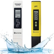 Digital Water TDS Meter PH Meter, PPM Tester has TDS-EC-Temp (3-in-1) and ±2% Accuracy, PH Tester wi