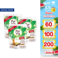 [3 ถุง] Pur Via Sugar Blend เพอร์เวีย น้ำตาลผสมหญ้าหวาน ขนาด 250 กรัม -50% แคลอรี