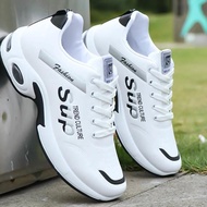 Men Shoes Leather Air Cushion Sports Shoes Four Seasons Men Running Shoes Fashion Trendy Shoes Singl