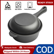 🚚24H Delivery🚚18cm Cast Iron Dutch Oven Pot with Skillet Lid Cooking Pan for Cooking Bread Baking