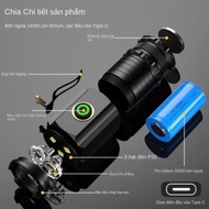 Đèn Pin X-BALOG BL-350X Cao Cấp – Siêu Sáng 4 Chế Độ Sạc Type-C Nam Châm Hít Chống Nước IPX6 - Snapp