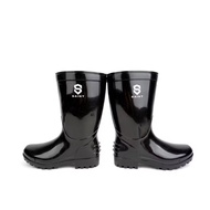 Short boots - SAINT BOOTS black 28 CM boots with rubber base softYANG garden shoe/ mining work shoe/