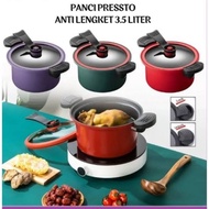 TEFLON Pressure Cooker 3.5 Liter Micro Pressure Cooker Non-Stick