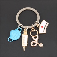 Nurse Doctor Mask Keychain Medical Ambulance Staff Keyring Nurse's Day Accessories Accessories 6915
