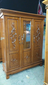 Lemari Pakaian Jati 3Pintu Knockdown /trinityjayafurniture