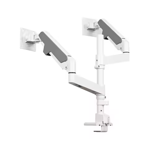 20KG large load bearing 49 inch dual screen column computer monitor lifting aluminum alloy bracket