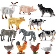 Animals Figures,Mini Farm Animal Figurines,Plastic Farm Animal Figures Set,Animals Learning Educatio