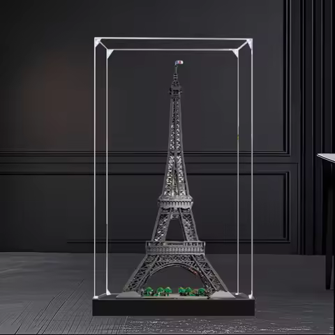 Advanced Acrylic Transparent Display Box for Lego 10307 Eiffel Tower - Dustproof Collectible,Stackab