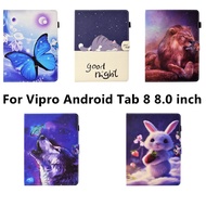 For 2024 Vipro Tab 8 10 Android 8.0 10.0 inch New Tablet Case Cute Cartoon Print Cover