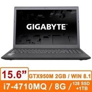 技嘉 GIGABYTE P15FV3-0N45S0F3A i7-4710MQ/DDR3L 8G/m-SSD128+1T/