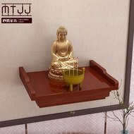 BW-6💚Shitingfang God of Wealth Altar Buddha Clothes Closet God Altar Household God Altar Solid Wood Guanyin Altar Wall-M