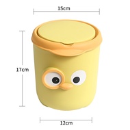 Cute Mini Desktop Trash Bin Office Home Covered Dustbin Tong Sampah Kecil Comel Anti Bau
