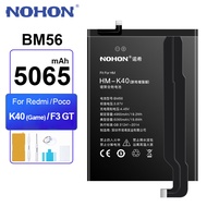 NOHON BM56 Battery For Xiaomi POCO F3 GT / Redmi K40 Gaming Edition 4965mAh Phone Batteries