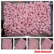 1 Pound And 1/2 Pound Pink Fat Love Beads Craft Materials
