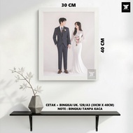 PHOTO PRINTING + 12R FRAME/A3 PHOTO PRINTING LAB PHOTO PRINTING LAMINATED/PRINT + FRAME WITHOUT GLAS