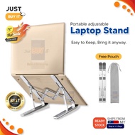Ergonomic Portable Adjustable Laptop Stand Travel Foldable Non-slip Desktop Notebook Holder Bracket Mount Pad Stands
