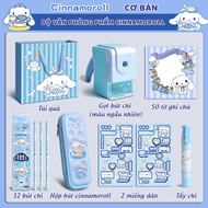 Bộ Văn Phòng Phẩm Cinnamoroll Túi Quà Đồ Dùng Học Tập Chó Con Tone Xanh Dương Cho Bé Trai và Bé Gái