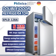 Freezer Peti Sejuk 65L/ 2 Door Refrigerator Power Saving Small Mini Refrigerated Freezer
