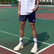 Men's purple pink street style basketball shorts, basketball shorts, American shorts, men's shorts, 