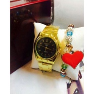 ✤Tissot couple watch with bracelet with box✰。 couple bracelet 。