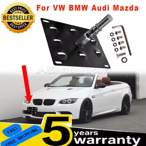 New For VW Golf 6 tiguan BMW F30 F10 Audi A4 A5 Mazda 3 6 Universal car Front Bumper Tow Hook Licens
