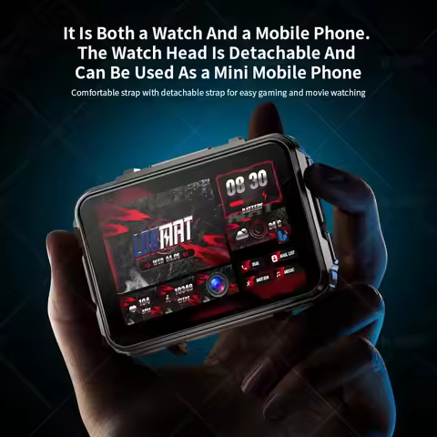 LOKMAT APPLLP 5 MAX Android Watch Phone Square Big Screen, Wifi 4G Calls Dual Camera Smartwatches wi