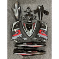 LC135 V4-V7 COVERSET BUTTERFLY GREY RED (STICKER TANAM)