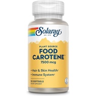 SOLARAY Food Carotene, Vitamin A as Beta Carotene 25000IU | Carotenoids for Healthy Skin & Eyes, Ant
