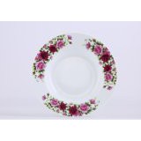Giacomo 25cm Decorated Opal Dinner Plate (Ocarina) - 6pcs