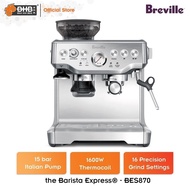 Breville BES870 Barista Express Espresso Coffee Machine Coffee Maker (Bean) - Silver
