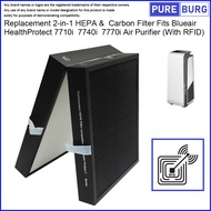 Fits Blueair HealthProtect 7710i 7740i 7770i Air Purifier Replacement HEPA & Carbon Filter with RFID