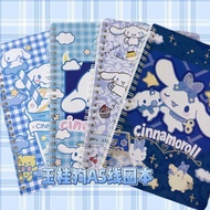 1 PC Kawaii Sanrio โน้ตบุ๊คอะนิเมะ Hello Kitty Kuromi Cinnamoroll สมุดโน๊ตออฟฟิศคู่มือสมุดการ์ตูน PP