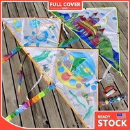 (TOY56) Colouring Kite / kid DIY Colouring kite / layang-layang
